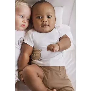 Mayoral Newborn set de bumbac pentru bebelusi culoarea maro, 1206 imagine