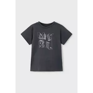 Mayoral tricou de bumbac pentru copii culoarea negru, cu imprimeu, 170 imagine