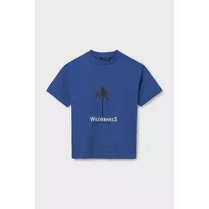 Mayoral tricou de bumbac pentru copii culoarea violet, cu imprimeu, 6009 imagine