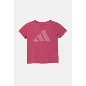 adidas tricou copii culoarea violet, JC9779 imagine