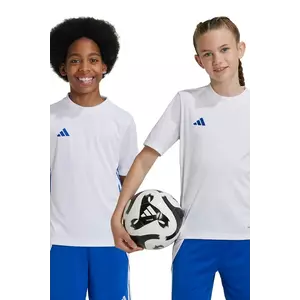 adidas Performance tricou copii culoarea alb, cu imprimeu, JJ1154 imagine