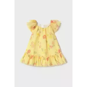 Mayoral Newborn rochie bebe culoarea galben, mini, evazată, 1850 imagine