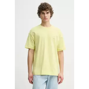 Samsoe Samsoe tricou din bumbac JOEL bărbați, culoarea galben, uni, M22300126 imagine