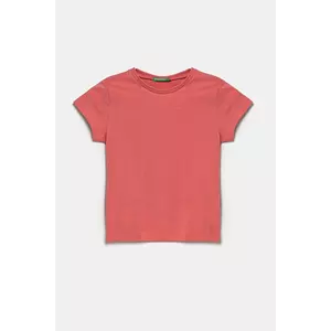 United Colors of Benetton tricou de bumbac pentru copii culoarea roz, 3I1XG106Y imagine