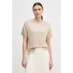 United Colors of Benetton tricou femei, culoarea bej, 3Z12D101X imagine