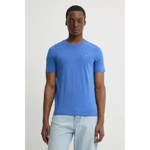 Tommy Jeans tricou barbati, culoarea violet, neted, DM0DM20363 imagine