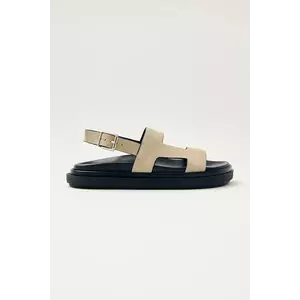 Alohas sandale din piele intoarsa Lorelei femei, culoarea bej, cu platforma, S100748-02 imagine