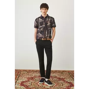 Medicine pantaloni culoarea negru, mulata imagine