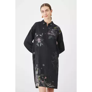 Medicine rochie culoarea negru, midi, dreaptă imagine