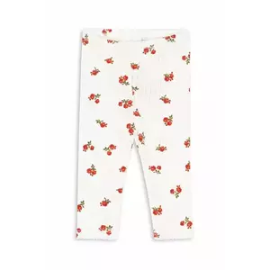 Konges Sløjd leggins din bumbac pentru copii MINNIE PANTS GOTS culoarea bej, cu imprimeu, KS102584 imagine