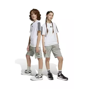 adidas pantaloni scurți copii culoarea gri, melanj, JE3973 imagine