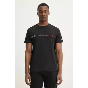 Tommy Jeans tricou bărbați, culoarea negru, cu imprimeu, DM0DM20779 imagine