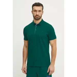 The North Face polo de bumbac Premium Slim culoarea verde, uni, NF0A8C1N6GI1 imagine