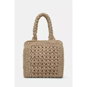 Abercrombie & Fitch geantă culoarea bej, KI154-5040 imagine