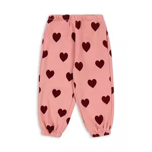 Konges Sløjd pantaloni de trening pentru copii LOU SWEAT PANTS OCS culoarea roz, cu imprimeu, KS102020 imagine