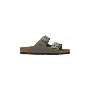 Birkenstock papuci de piele Arizona femei, culoarea verde, 1029155 imagine