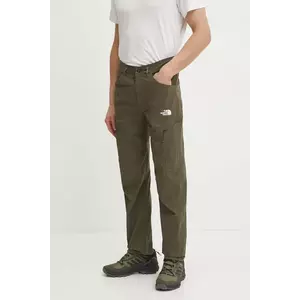 The North Face pantaloni de exterior Exploration culoarea verde, NF0A8BR321L1 imagine
