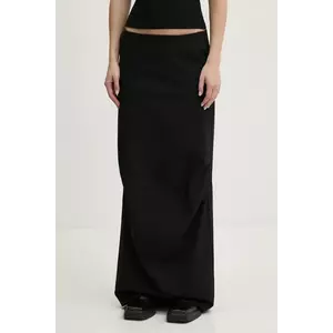 Heliot Emil fustă culoarea negru, maxi, dreaptă, PRESS25_W_12_044_BLK01 imagine