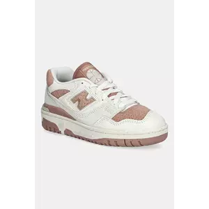 New Balance sneakers din piele BBW550PF culoarea bej, BBW550PF imagine