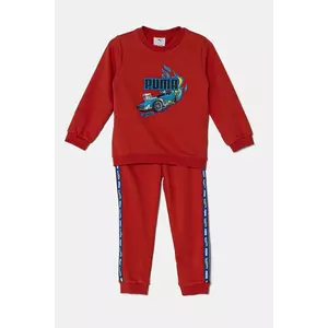 Puma trening copii X HOT WHEELS MINICATS Crew Set TR culoarea rosu, 630073 imagine