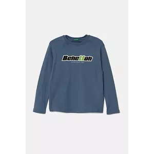 United Colors of Benetton longsleeve din bumbac pentru copii cu imprimeu, 3I1XC10N5 imagine