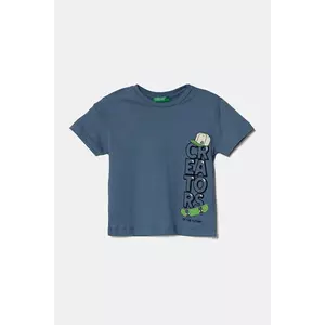 United Colors of Benetton tricou de bumbac pentru copii cu imprimeu, 3I1XG10IJ imagine