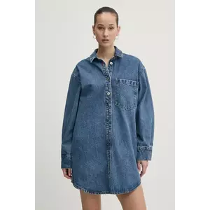 Abercrombie & Fitch rochie din denim mini, oversize, KI159-5496 imagine