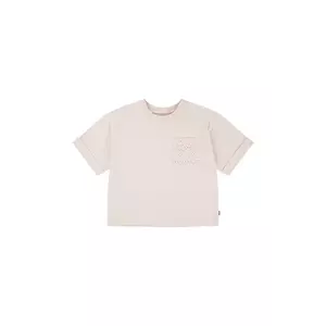 Levi's tricou copii ROLL CUFF MEET AND GREET T culoarea roz, 3EM166 imagine