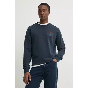 Solid hanorac de bumbac ORMAN barbati, culoarea albastru marin, cu imprimeu, 21108522.194010 imagine