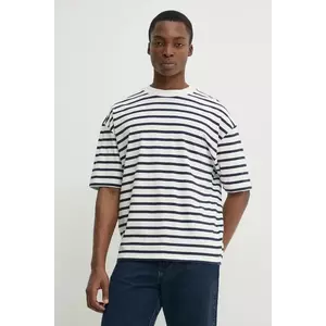 Solid tricou din bumbac OLEK barbati, culoarea alb, modelator, 21108551.194010 imagine