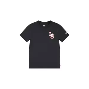 Levi's tricou de bumbac pentru copii "LS" MONOGRAM TEE culoarea negru, neted, 9EL402 imagine