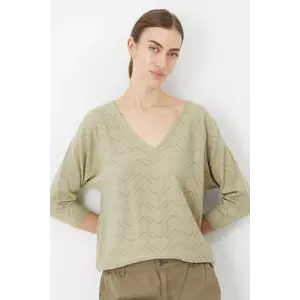 Medicine pulover femei, culoarea verde, light imagine