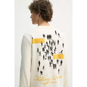 Filling Pieces longsleeve din bumbac culoarea bej, cu imprimeu, 80499879936 imagine