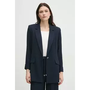 Joseph Ribkoff sacou culoarea albastru marin, un singur rand de nasturi, neted, 251082 imagine