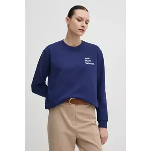 Drivemebikini bluza Sole Mare femei, culoarea albastru marin, cu imprimeu, 2024-DMBS-018-NV imagine