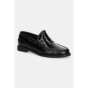 Gant mocasini de piele Gracelyn femei, culoarea negru, cu toc plat, 30571868.G00 imagine