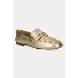 MICHAEL Michael Kors mocasini de piele Lena femei, culoarea auriu, cu toc plat, 40R5LEFP1M.740 imagine