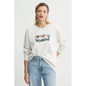 Levi's bluza femei, culoarea gri, neted, A8800 imagine
