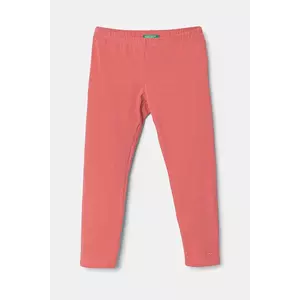 United Colors of Benetton leggins copii culoarea roz, neted, 3MT1GF01L imagine