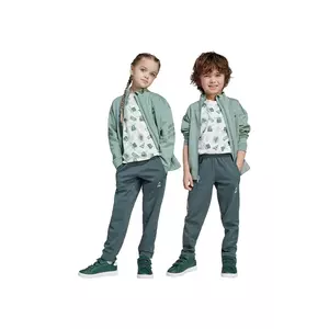 adidas pantaloni de trening pentru copii culoarea gri, cu imprimeu, JF3652 imagine