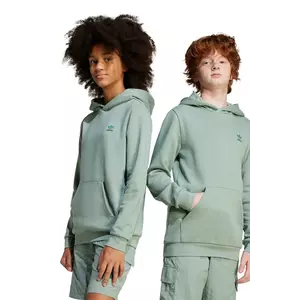 adidas Originals bluza copii culoarea verde, cu glugă, neted, JC8415 imagine