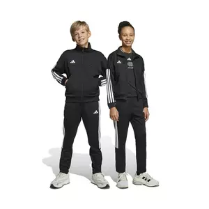 adidas pantaloni de trening pentru copii culoarea negru, cu imprimeu, JI6173 imagine