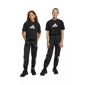 adidas pantaloni de trening pentru copii culoarea negru, cu imprimeu, JJ4780 imagine