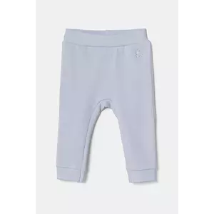 United Colors of Benetton pantaloni de trening din bumbac pentru bebeluși neted, 3J70AF01R imagine