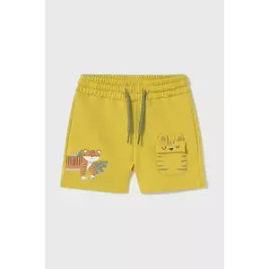 Mayoral pantaloni scurti copii culoarea galben, talie reglabila, 1242 imagine