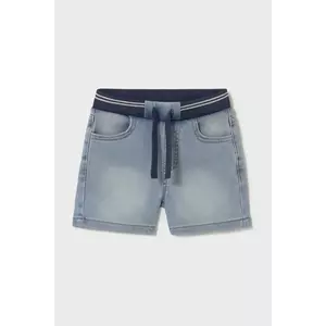 Mayoral pantaloni scurti din denim pentru copii soft denim jogger talie reglabila, 1248 imagine