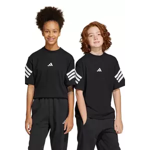 adidas tricou de bumbac pentru copii culoarea negru, cu imprimeu, JN8092 imagine