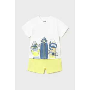 Mayoral set de bumbac pentru copii culoarea galben, 1656 imagine