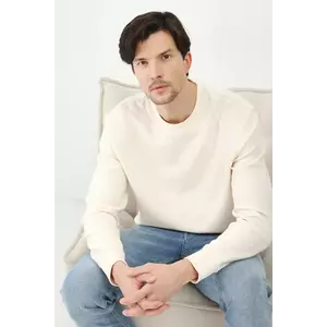 Medicine longsleeve culoarea bej, neted imagine