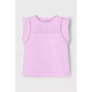 Mayoral tricou de bumbac pentru copii culoarea roz, 3020 imagine
